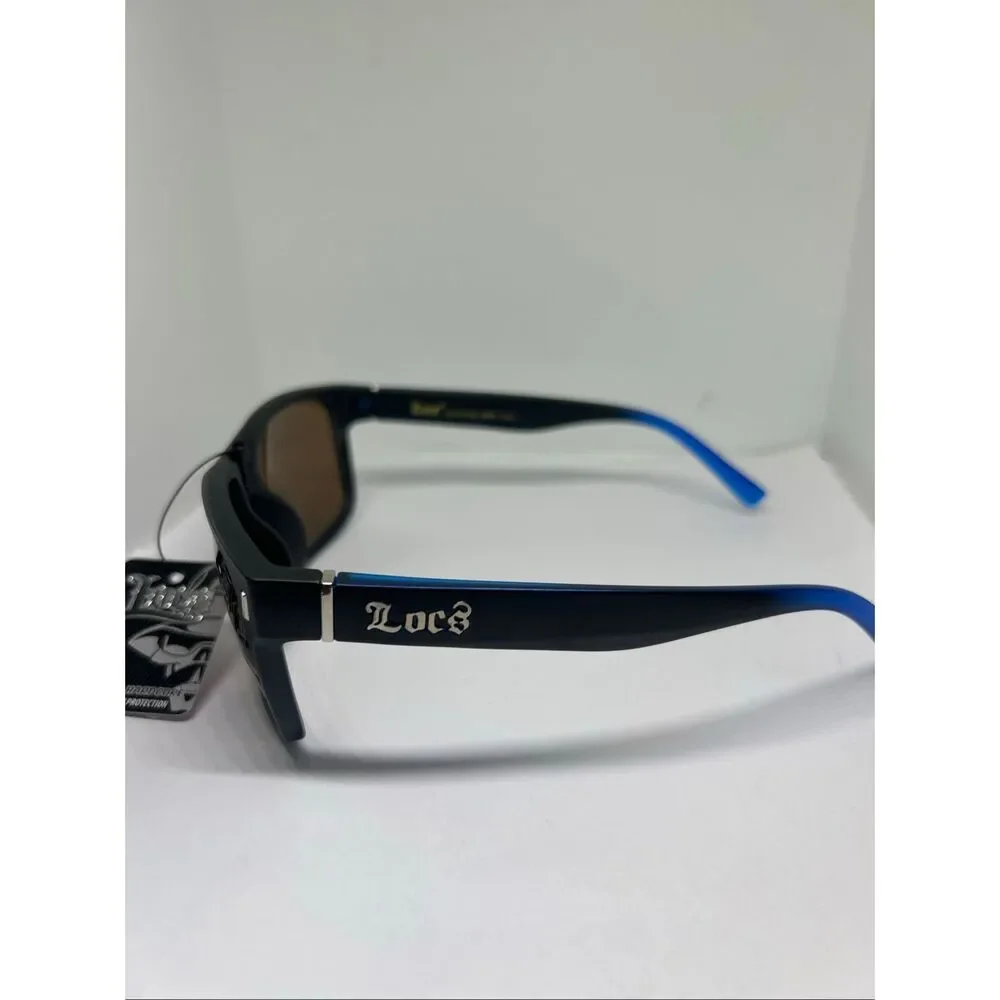 Locs Mirrored UV400 Square Wrap Sunglasses New with Tags